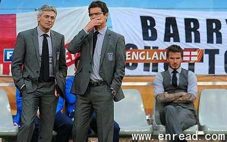 Sad way to go: Fabio Capello called time on David Beckham\s international career in a pre-recorded television interview.