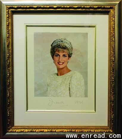 Collectible artefacts like this signed Diana portrait will appreciate in future years.