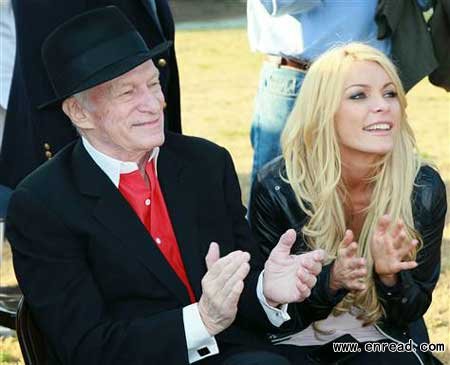 Playboy founder Hugh Hefner proposed to Crystal Harris on Christmas day. In a tweet he called it 