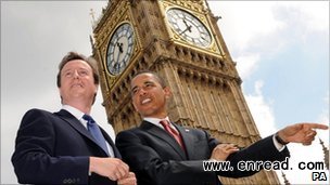 Mr Cameron and Mr Obama met in London in 2008 before either man had been elected