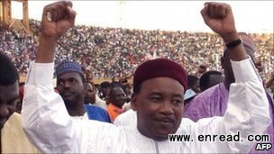 It was third time lucky for Niger opposition leader Mahamadou Issoufou