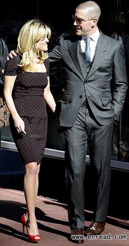 Happy couple: Reese Witherspoon and Jim Toth married in an intimate ceremony in California on March 26, 2011.