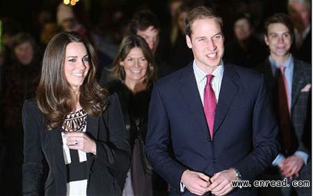 File photo of Kate Middleton and Prince William. Kate Middleton has followed the example of her fiancé, Prince William, by opting for a distinctly low-key hen night. 