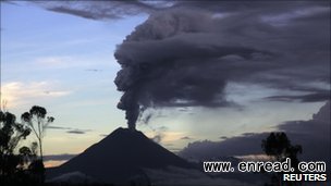 This is the first significant activity from the Tungurahua volcano this year