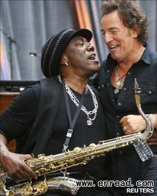 Clemons (left) and Springsteen worked together for nearly 40 years