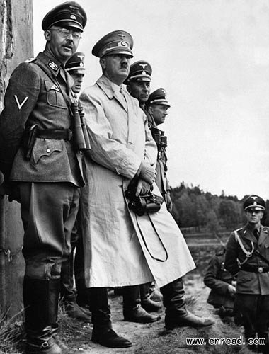 Adolf Hitler (right) ordered sex dolls after Heinrich Himmler (left) said it is their duty to protect soldiers from syphilis.