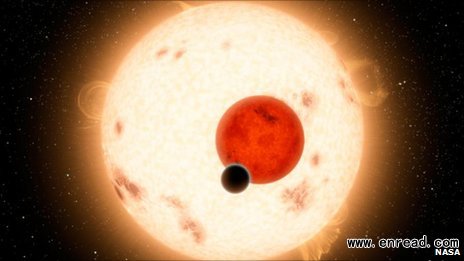 An artist's conception of Kepler-16b