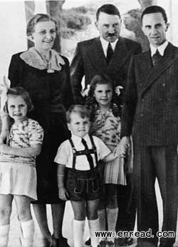 Family ties: Herbert Quandt, Guenther's son, was also aware that slave labour was being used in the family's factories. Right, Adolf Hitler and his propaganda minister Joseph Goebbels. Guenther Quandt divorced Magda Behrend Rietschel, who went on to become Goebbels' wife