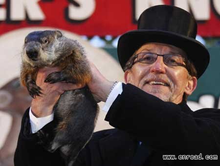 Groundhog Day celebration in Punxsutawney, Pennsylvania