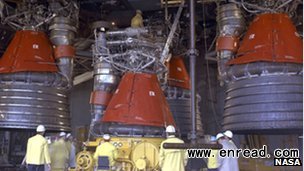 Although some F-1 engines remain, those from Apollo 11 do not