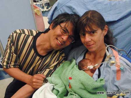A Sydney couple stuck with a million dollar hospital bill after their daughter was born in Vancouver last August.