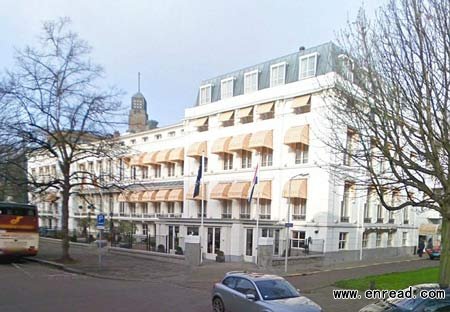 Heartbreak Hotel: The Carlton Ambassador hotel in Hague, Netherlands - one of several locations Jim Halfens uses as part of his 'Divorce Hotel' concept