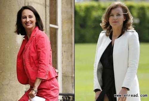 Segolene Royal (left) has been left infuriated by Valerie Trierweiler (right), France\s new First Lady, because the latter is backing her rival in an election.