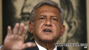 Andres Manuel Lopez Obrador has refused to concede victory to rival Enrique Pena Nieto