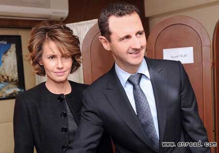Something to hide? Syrian president Bashar al-Assad's close friendship with an aide has been revealed by Wikileaks.