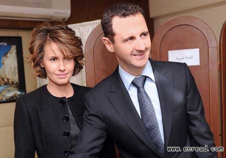 Something to hide? Syrian president Bashar al-Assad's close friendship with an aide has been revealed by Wikileaks.