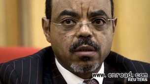 Mr Meles had not been seen in public since July