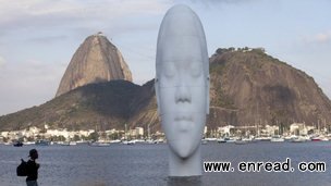 The sculpture took four months to complete, Spanish artist Jaume Plensa said