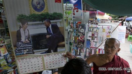 Mr Obama is expected to urge Burmese authorities to continue political reform