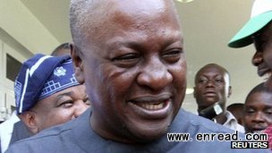 John Mahama took office in July after the unexpected death of President John Atta Mills