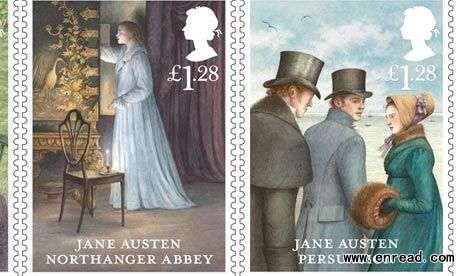 A set of Jane Austen stamps have gone on sale to mark the 200th anniversary of her novel Pride And Prejudice.