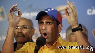 Mr Capriles has refused to accept the results