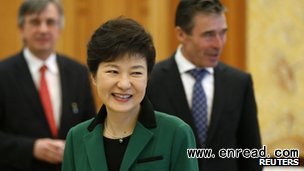 Ms Park and Mr Obama will discuss economic and security issues