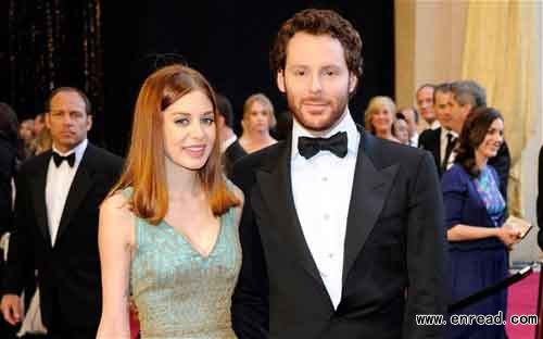 Napster co-founder and Facebook founding president Sean Parker (R) and Alexandra Lenas