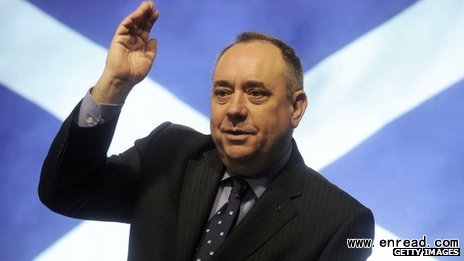 Scottish First Minister Alex Salmond is unveiling the white paper in Glasgow