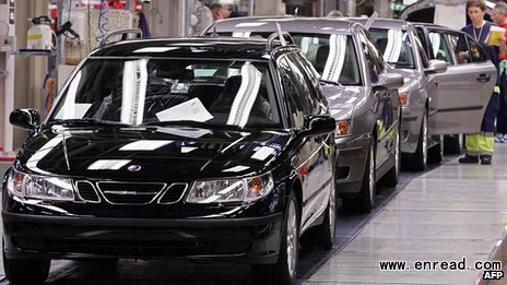 Saab is set to restart production two years after it filed for <a href=