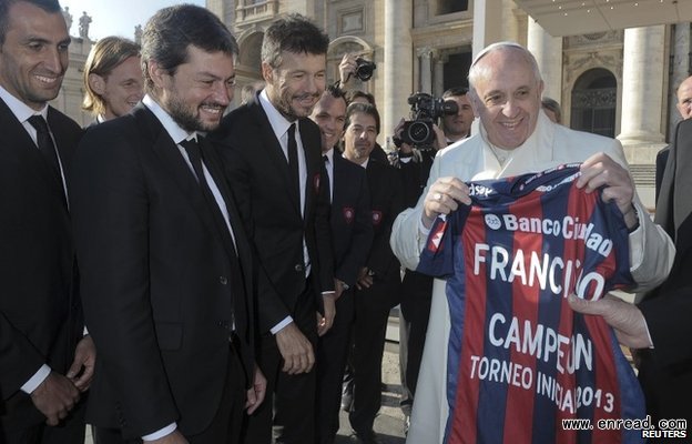 Pope Francis has been a loyal supporter of San Lorenzo since his childhood