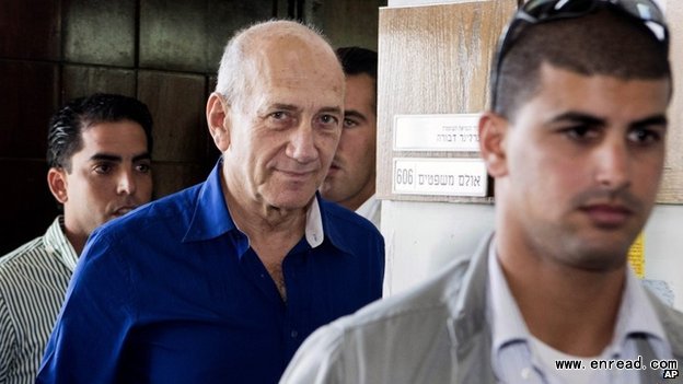Ehud Olmert was forced to resign as prime minister amid a flurry of separate <a href=