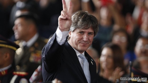 Amado Boudou says elements of the pro-opposition media are <a href=