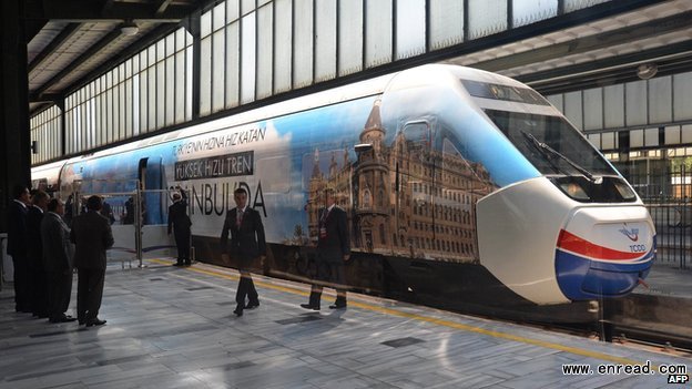 The new high-speed train will link Turkey's capital to an Istanbul suburb