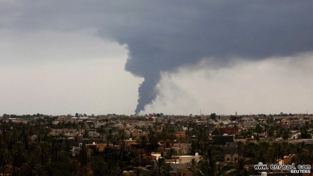 Libyan officials have called on local residents to leave the area within a <a href=