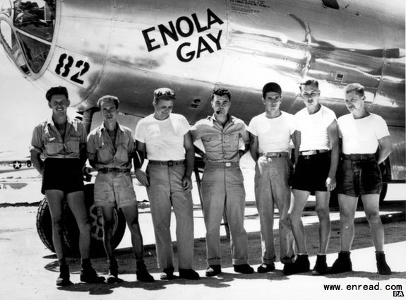 The Enola Gay was named after the mother of pilot Paul Tibbets.