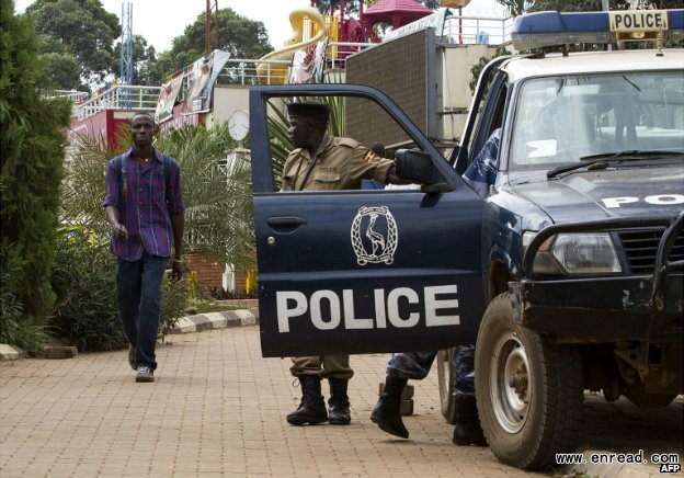 Ugandan authorities urged the public to remain <a href=