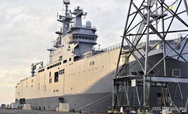 The Vladivostok was due to be handed over earlier in November as part of a $1.2bn contract