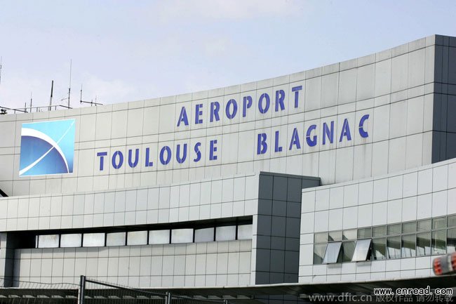 This photo, dated May 27, 2009, shows an outside view of the Toulouse Blagnac airport, south western France.
