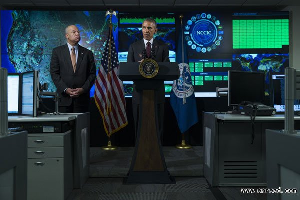 President Barack Obama speaks at the National cybersecurity and Communications <a href=