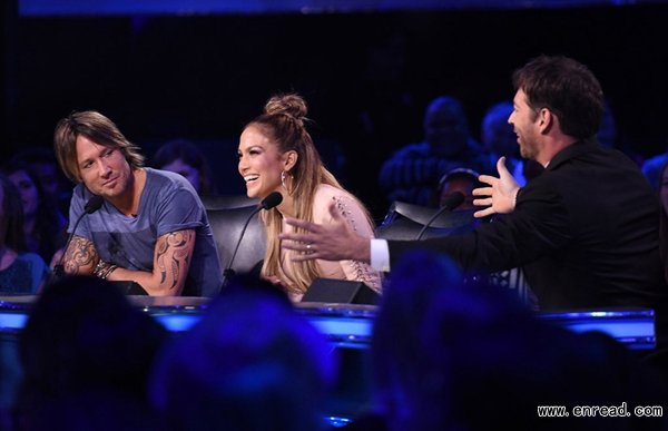 Judges Keith Urban, Jennifer Lopez and <a href=