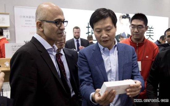 微软CEO纳德拉参观小米总部