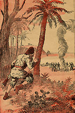 robinson crusoe island picture, adventure story